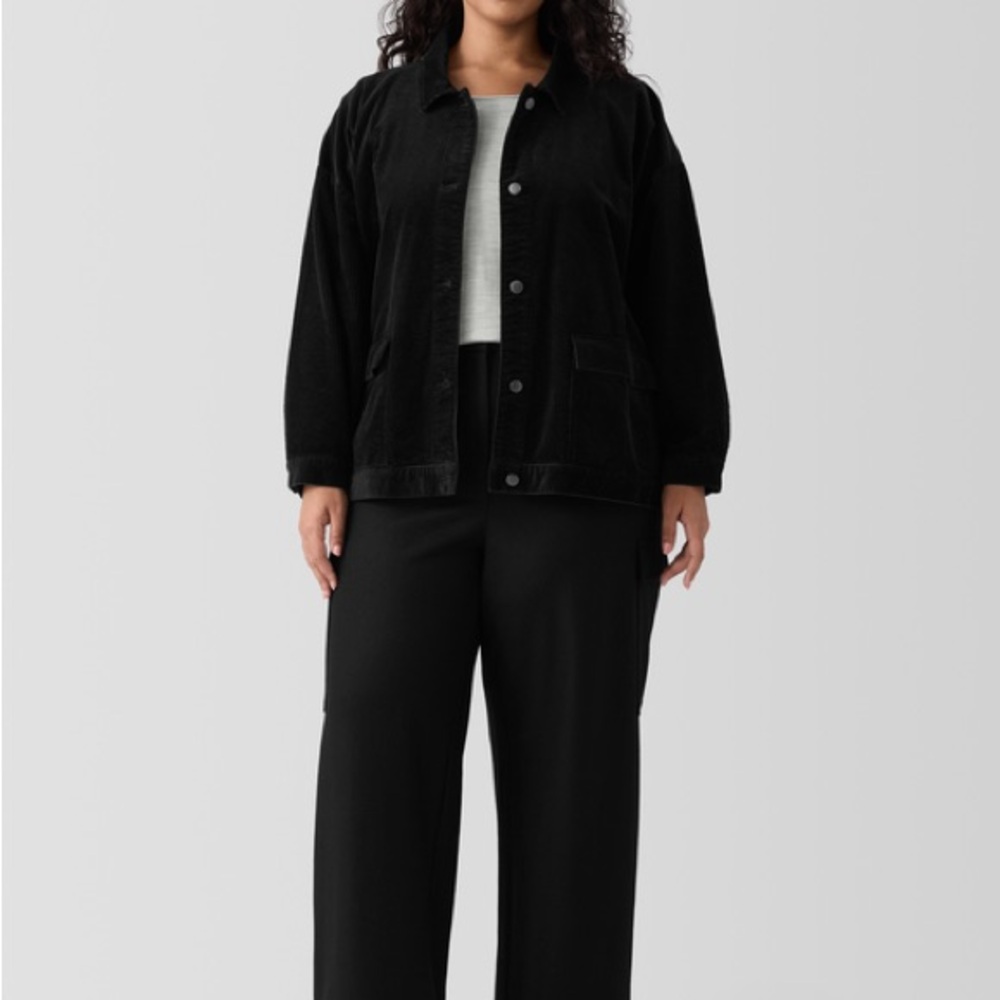 Blair Plus Women's Black Corduroy Jacket/blazer
